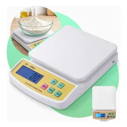 Balança Digital de Cozinha 10kg Davely Alta Precisão com Visor