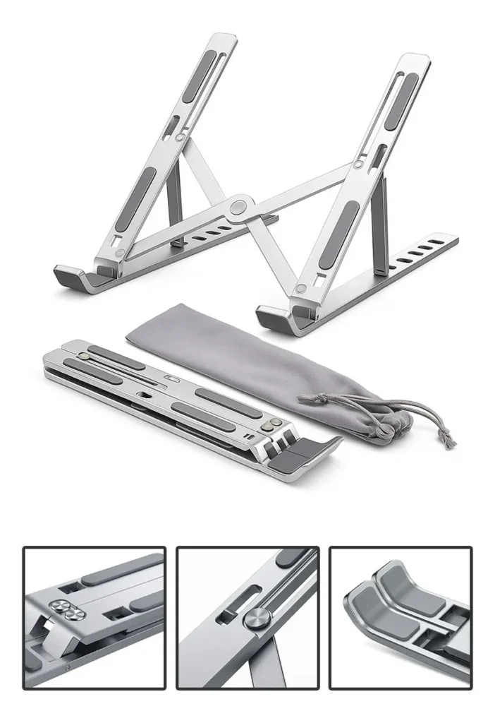 Base Suporte Para PC Notebook Alumínio Portátil Articulado